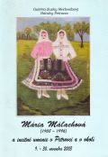 Mária Máľachová (1908 – 1996) a insitné umenie v Petrovci a v okolí